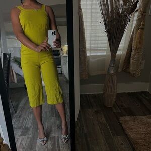 Monteau Green Sleeveless Jumpsuit